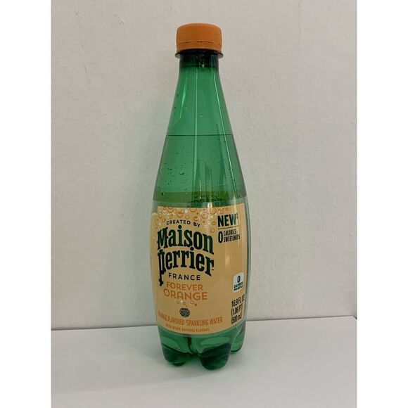 Maison Perrier Forever Orange Sparkling Water 16.9 OZ Plastic Water **1 Bottle** - Picture 1 of 6